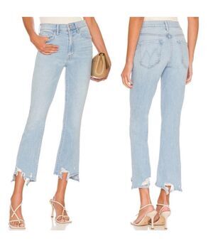 NWT Mother Insider Crop Step Chew Jeans 29 Light Wash Mentally Elsewhere